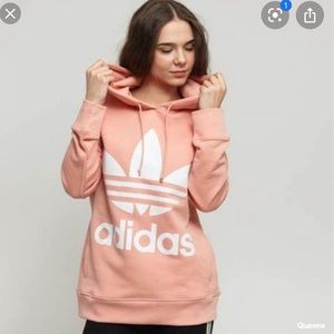 adidas dusty pink hoodie